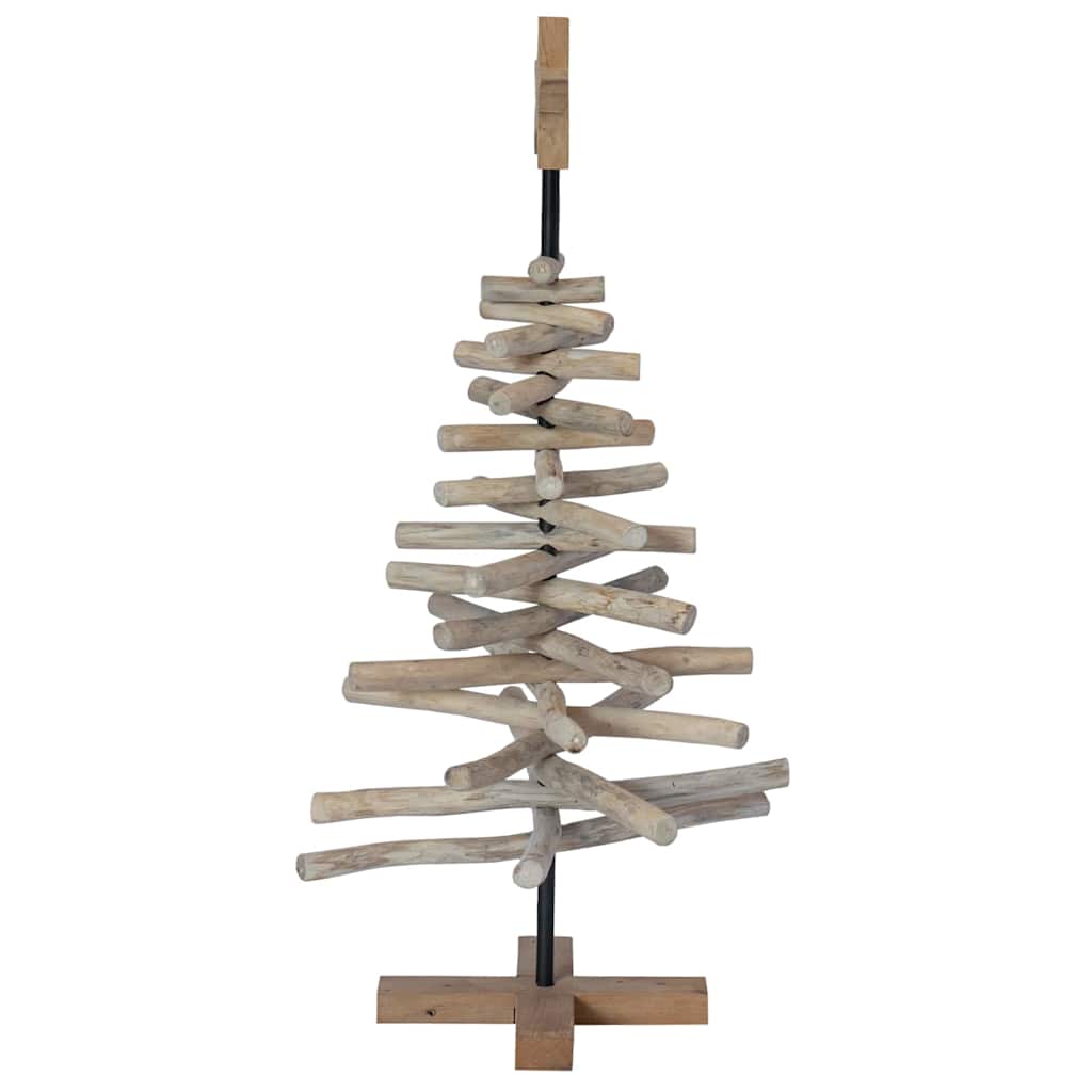 Albero di Natale Marrone 90 cm Legno massello di teak | homemem39