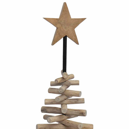 Albero di Natale Marrone 120 cm Legno massello di teak | homemem39