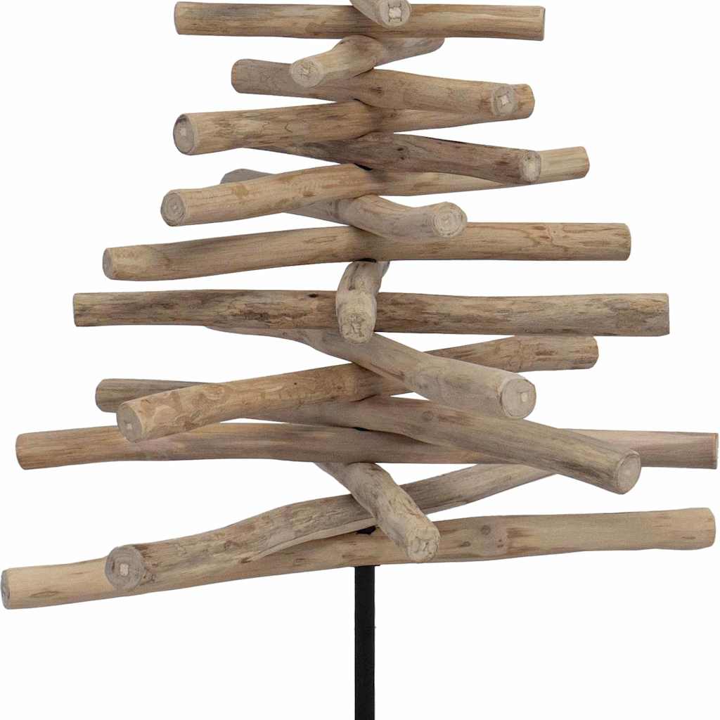 Albero di Natale Marrone 120 cm Legno massello di teak | homemem39