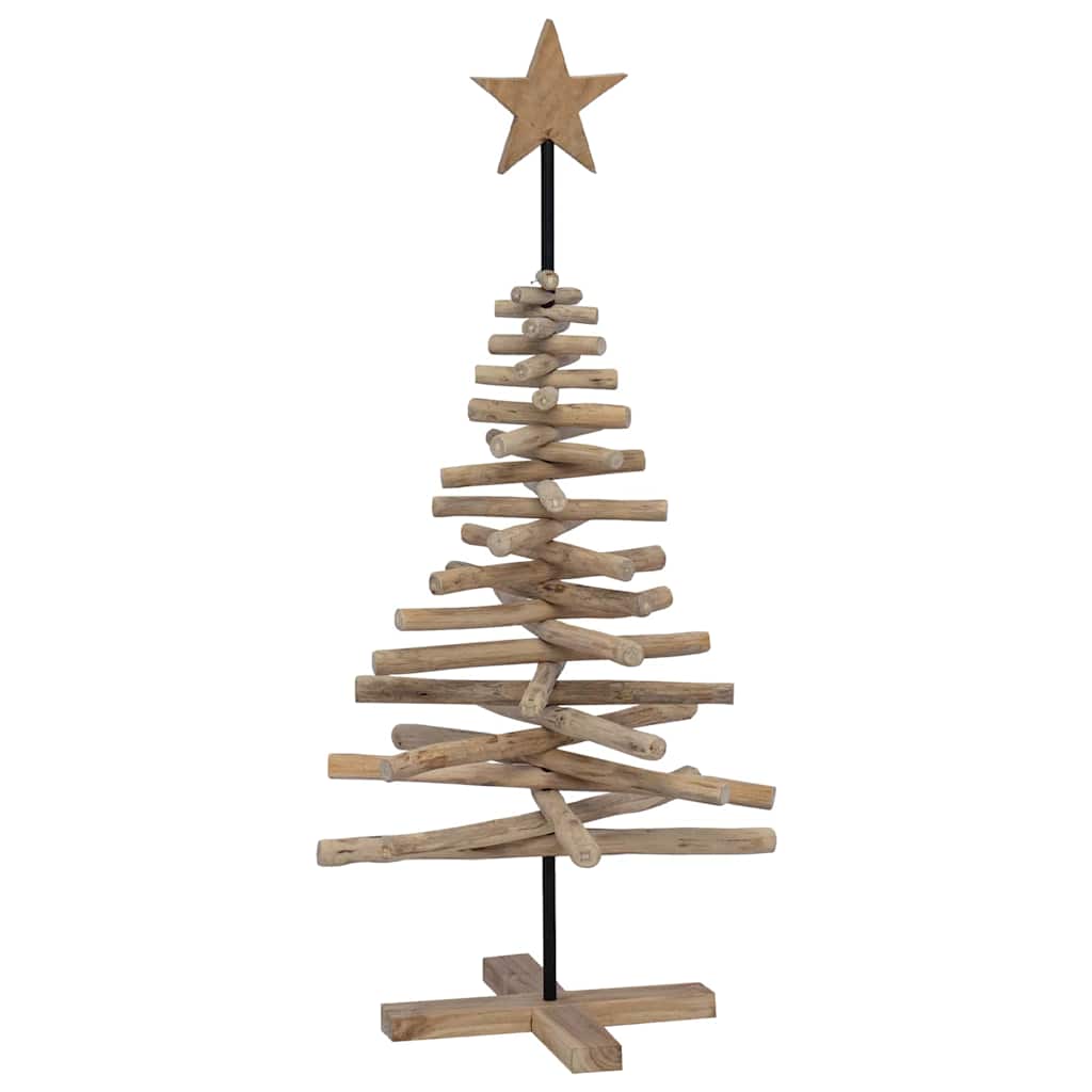 Albero di Natale Marrone 120 cm Legno massello di teak | homemem39