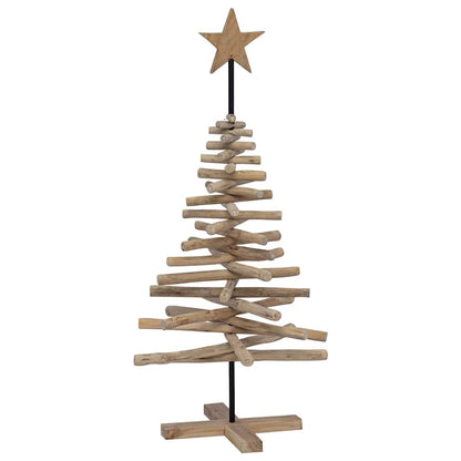 Albero di Natale Marrone 120 cm Legno massello di teak | homemem39