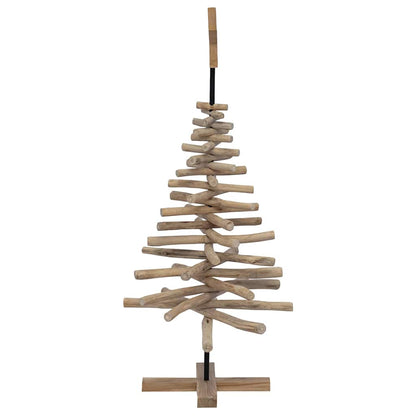 Albero di Natale Marrone 120 cm Legno massello di teak | homemem39