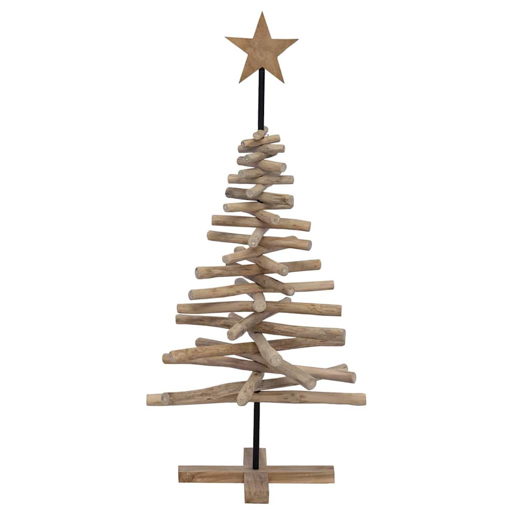 Albero di Natale Marrone 120 cm Legno massello di teak | homemem39