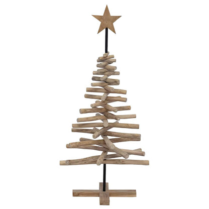 Albero di Natale Marrone 120 cm Legno massello di teak | homemem39