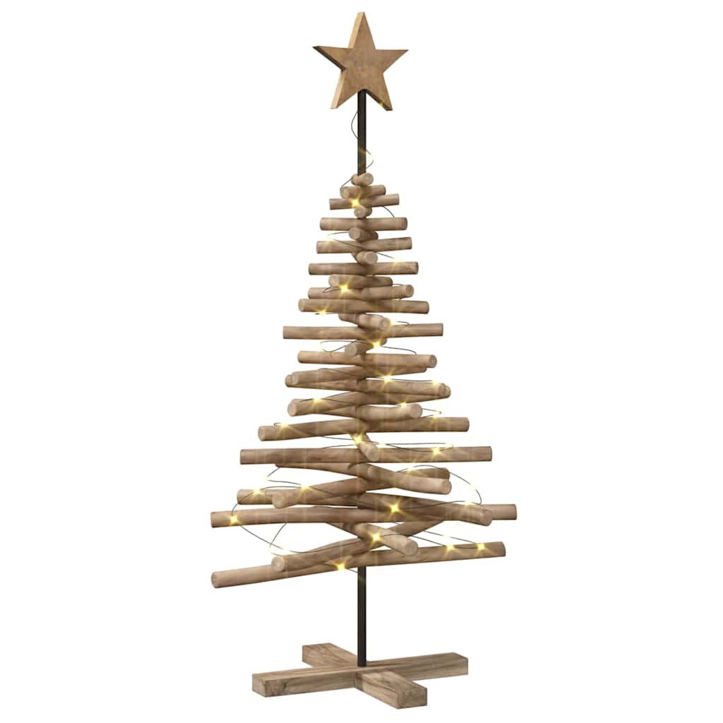 Albero di Natale Marrone 120 cm Legno massello di teak | homemem39
