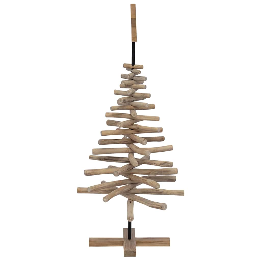 Albero di Natale Marrone 120 cm Legno massello di teak | homemem39