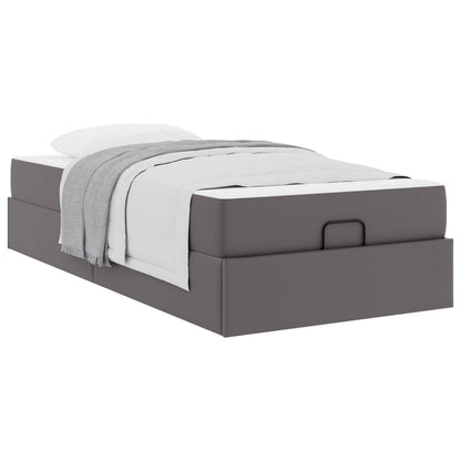 Struttura letto con materasso Altro 2 pcs Grigio PVC