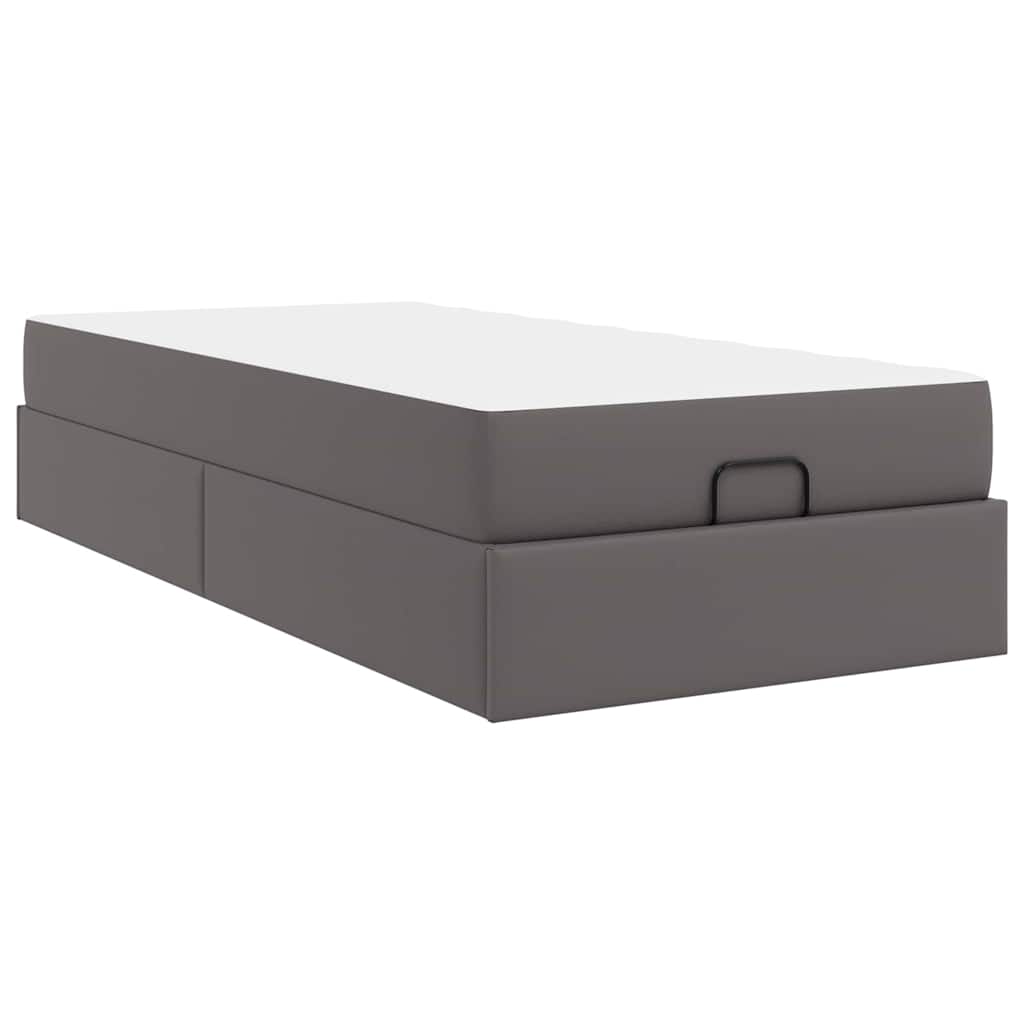 Struttura letto con materasso Altro 2 pcs Grigio PVC | homemem39