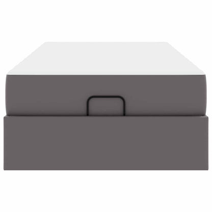 Struttura letto con materasso con materasso 2 pcs Grigio PVC