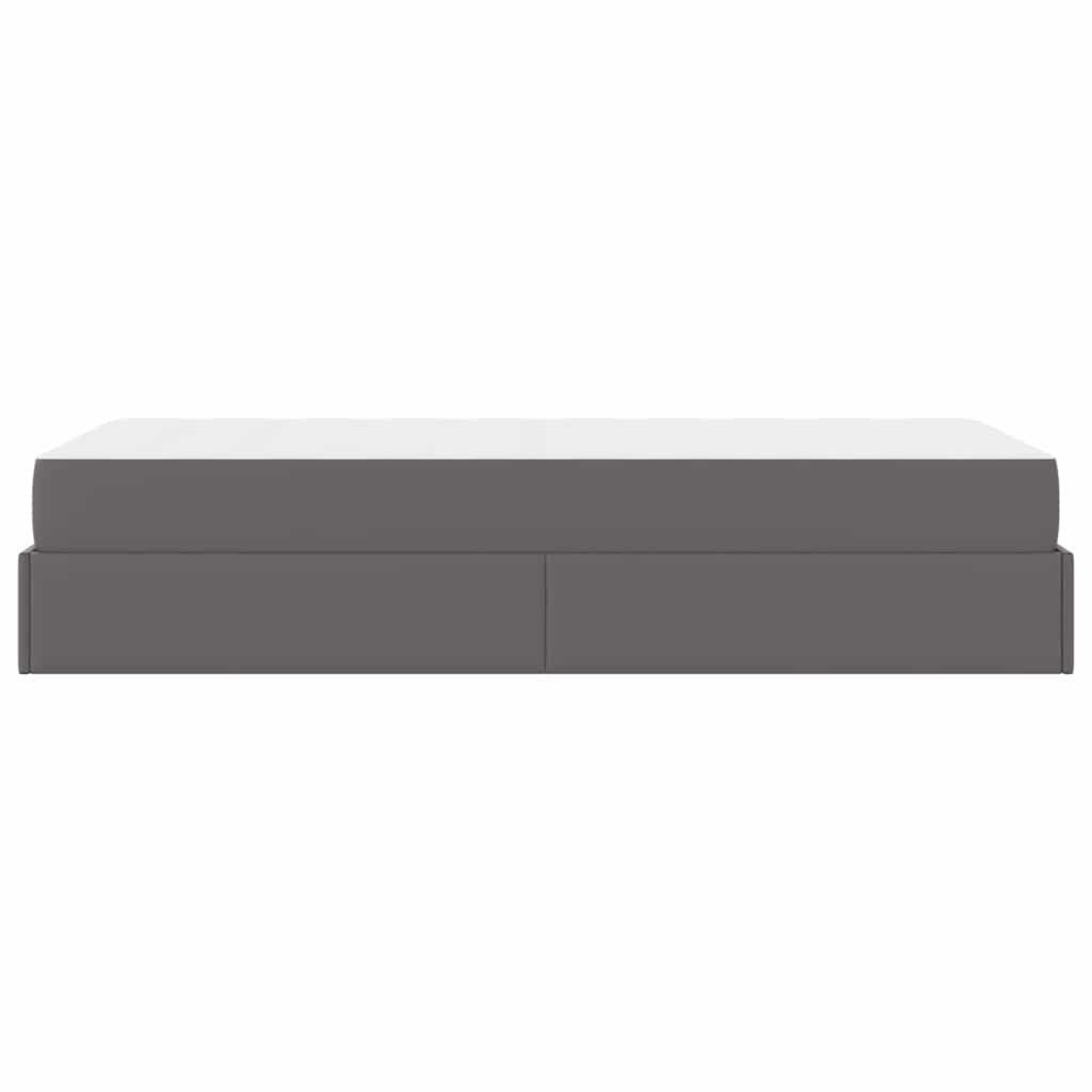 Struttura letto con materasso Altro 2 pcs Grigio PVC | homemem39