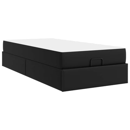 Struttura letto con materasso Altro 2 pcs Nero PVC | homemem39