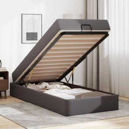 Struttura letto con materasso Altro 2 pcs Grigio PVC | homemem39