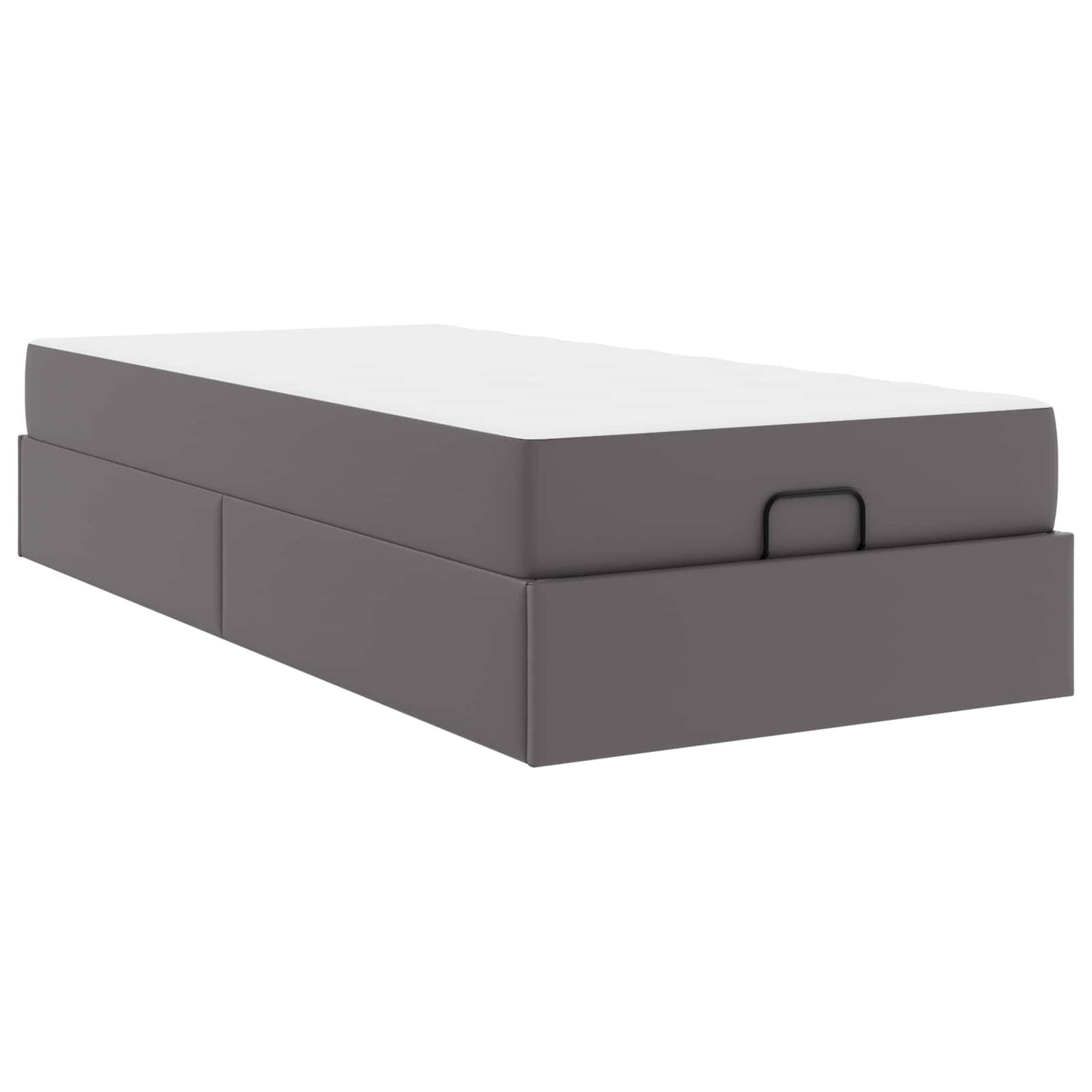 Struttura letto con materasso Altro 2 pcs Grigio PVC