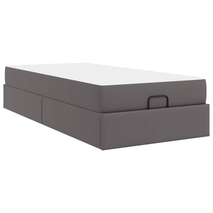 Struttura letto con materasso Altro 2 pcs Grigio PVC | homemem39