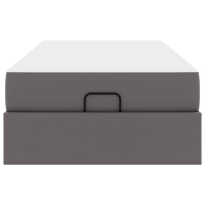 Struttura letto con materasso Altro 2 pcs Grigio PVC | homemem39