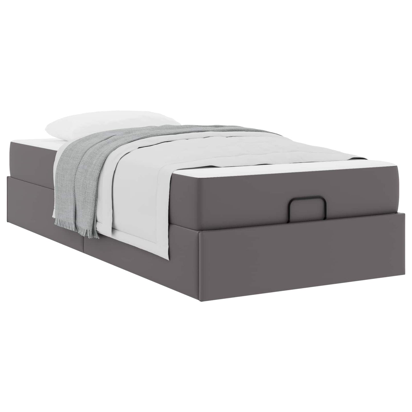 Struttura letto con materasso Altro 2 pcs Grigio PVC