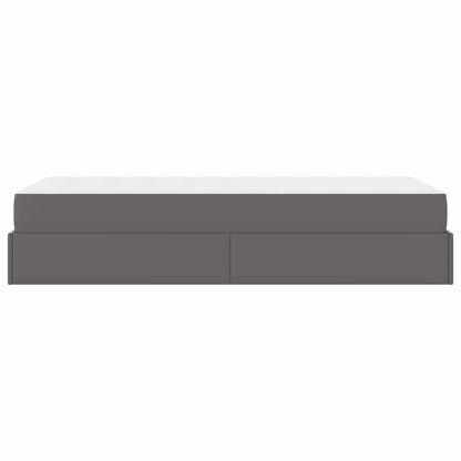 Struttura letto con materasso Altro 2 pcs Grigio PVC