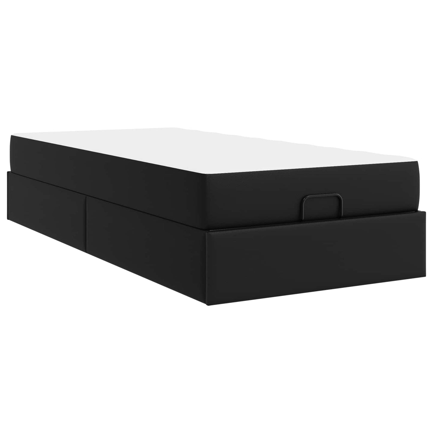 Struttura letto con materasso Altro 2 pcs Nero PVC | homemem39