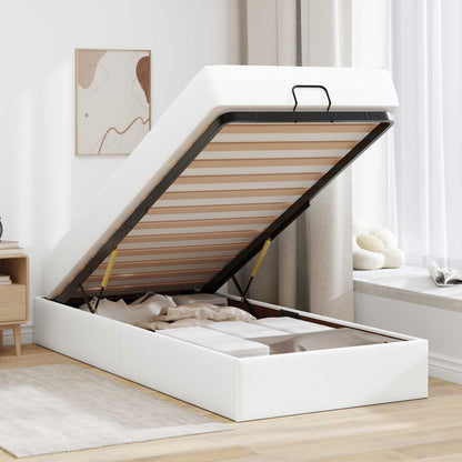 Struttura letto con materasso Altro 2 pcs Bianco PVC | homemem39