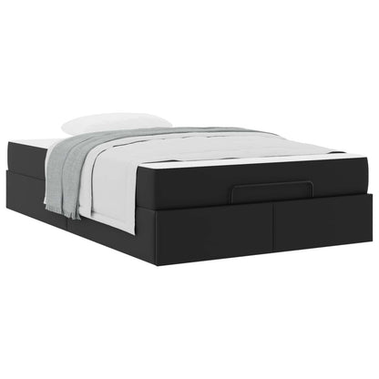 Struttura letto con materasso Altro 2 pcs Nero PVC | homemem39