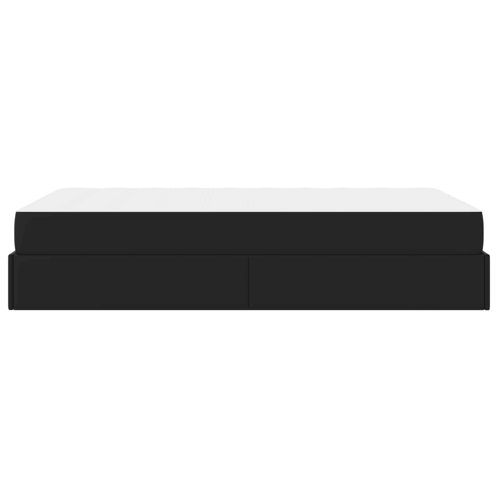 Struttura letto con materasso Altro 2 pcs Nero PVC | homemem39