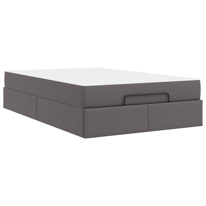 Struttura letto con materasso Altro 2 pcs Grigio PVC | homemem39