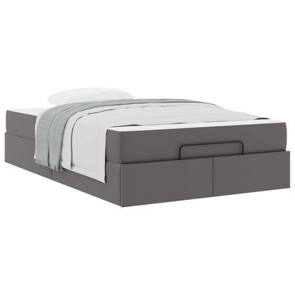 Struttura letto con materasso Altro 2 pcs Grigio PVC | homemem39