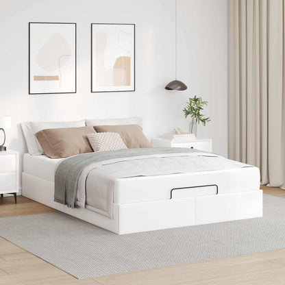 Struttura letto con materasso Altro 2 pcs Bianco PVC | homemem39