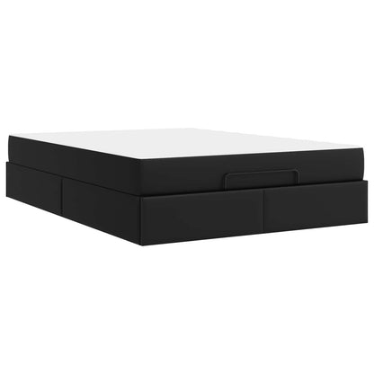 Struttura letto con materasso Altro 2 pcs Nero PVC | homemem39