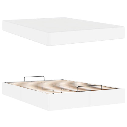 Struttura letto con materasso Altro 2 pz Bianco PVC | homemem39