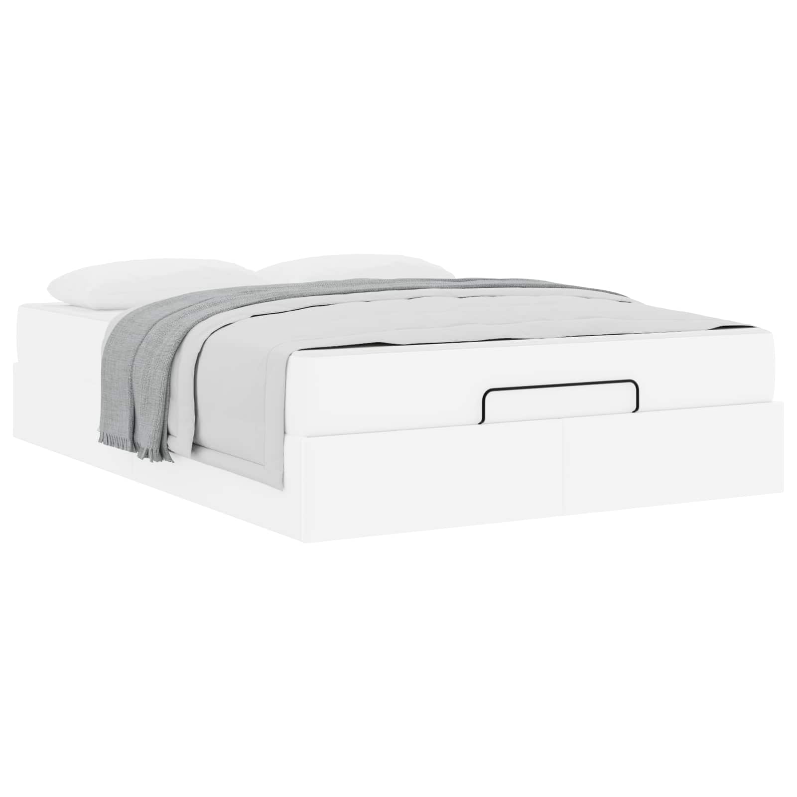 Struttura letto con materasso Altro 2 pcs Bianco PVC | homemem39