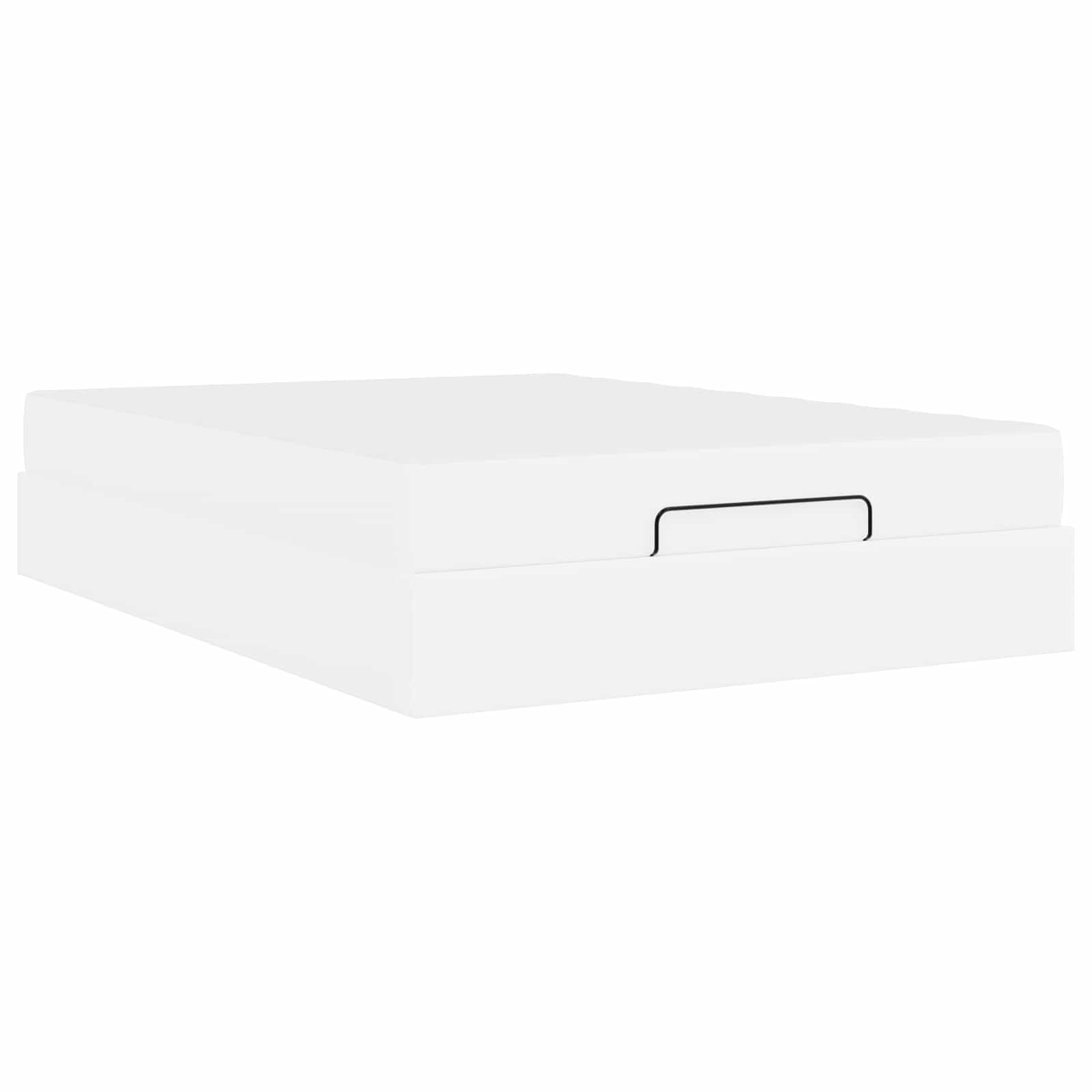 Struttura letto con materasso Altro 2 pcs Bianco PVC | homemem39