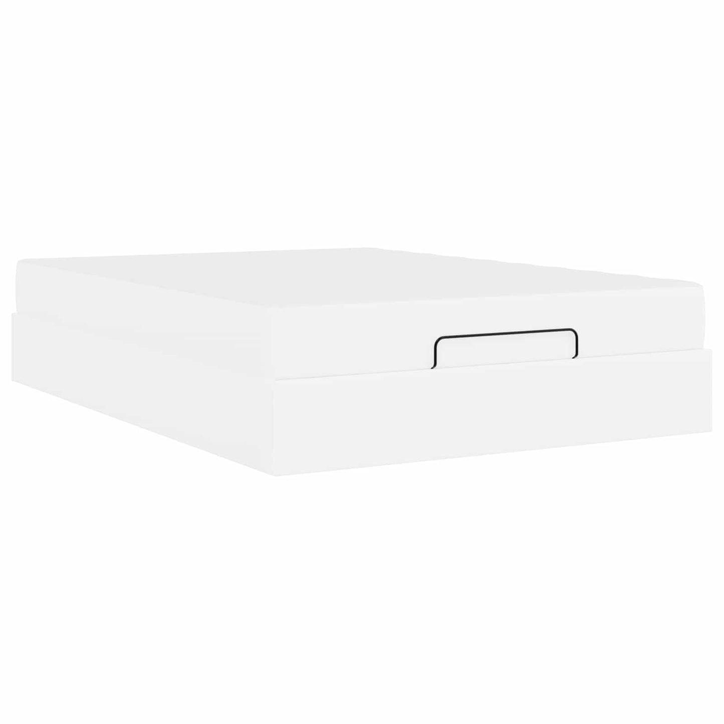 Struttura letto con materasso con materasso 2 pcs Bianco PVC