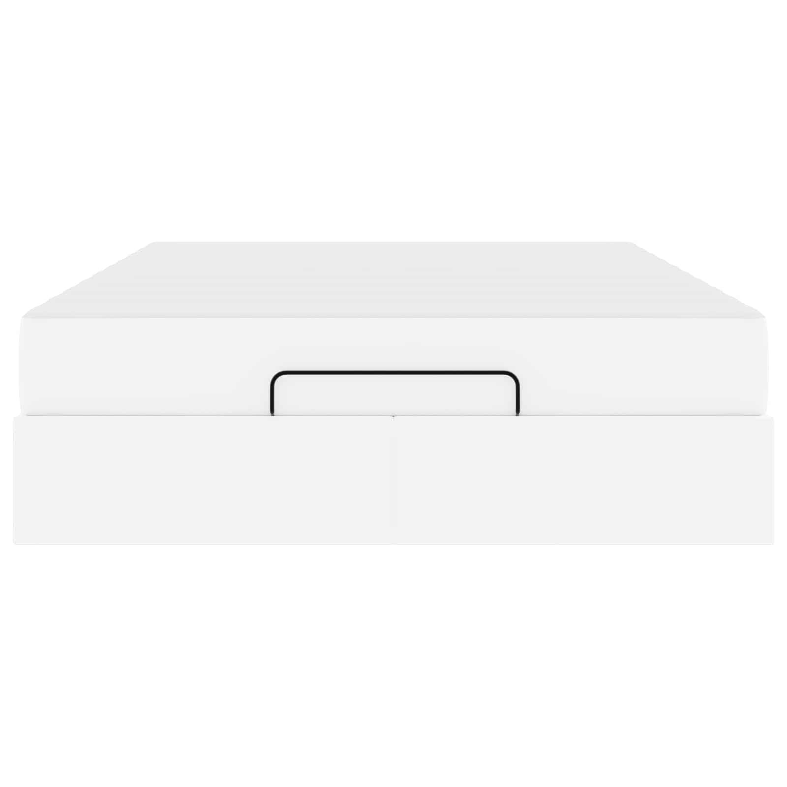 Struttura letto con materasso Altro 2 pcs Bianco PVC | homemem39