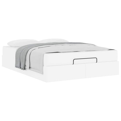 Struttura letto con materasso Altro 2 pcs Bianco PVC | homemem39