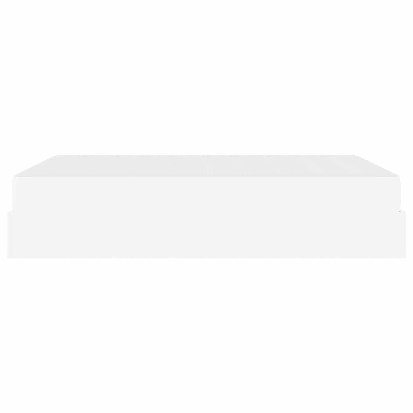 Struttura letto con materasso con materasso 2 pcs Bianco PVC