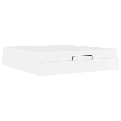 Struttura letto con materasso Altro 2 pcs Bianco PVC | homemem39
