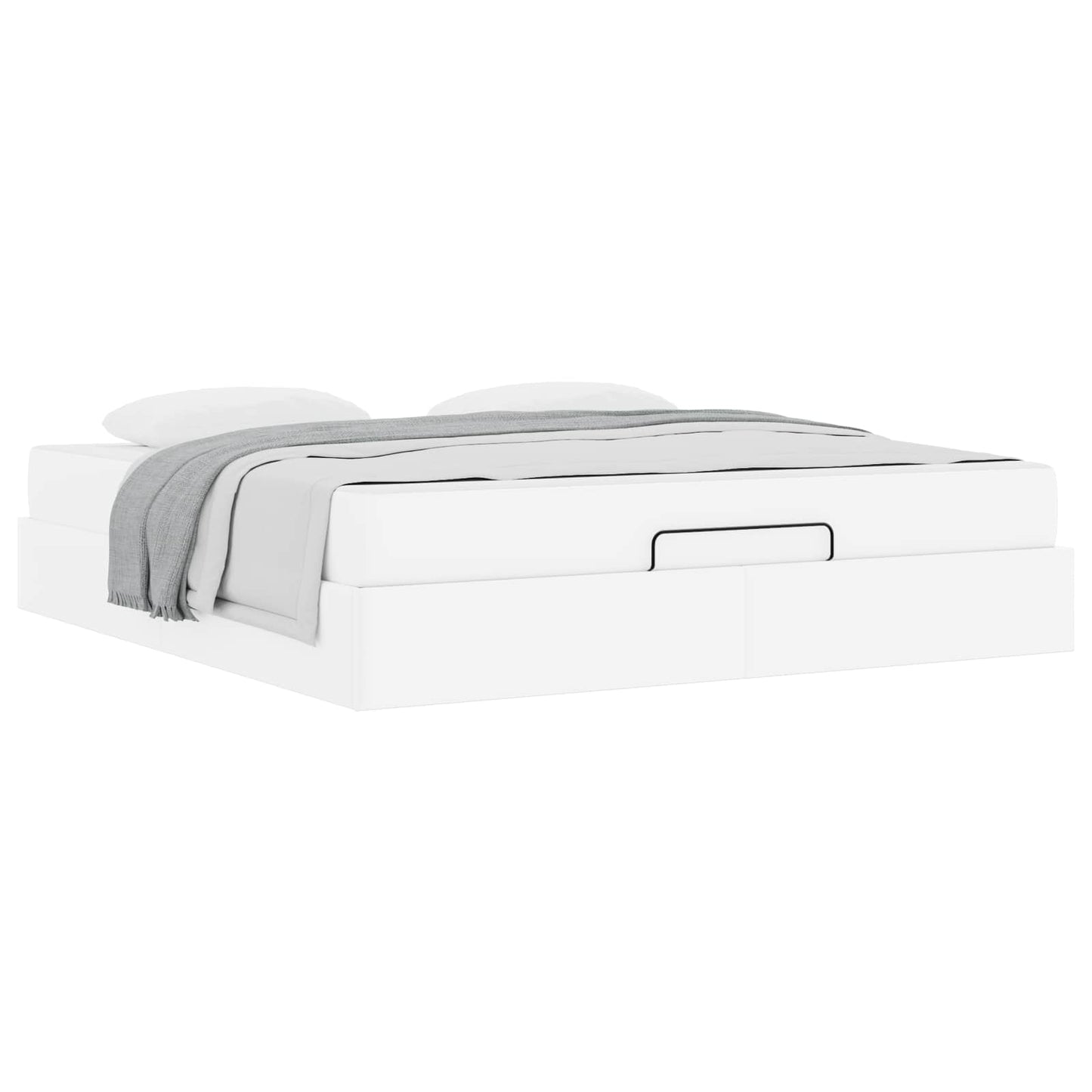 Struttura letto con materasso Altro 2 pcs Bianco PVC | homemem39