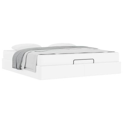Struttura letto con materasso Altro 2 pcs Bianco PVC | homemem39