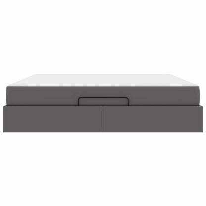 Struttura letto con materasso Altro 2 pcs Grigio PVC | homemem39