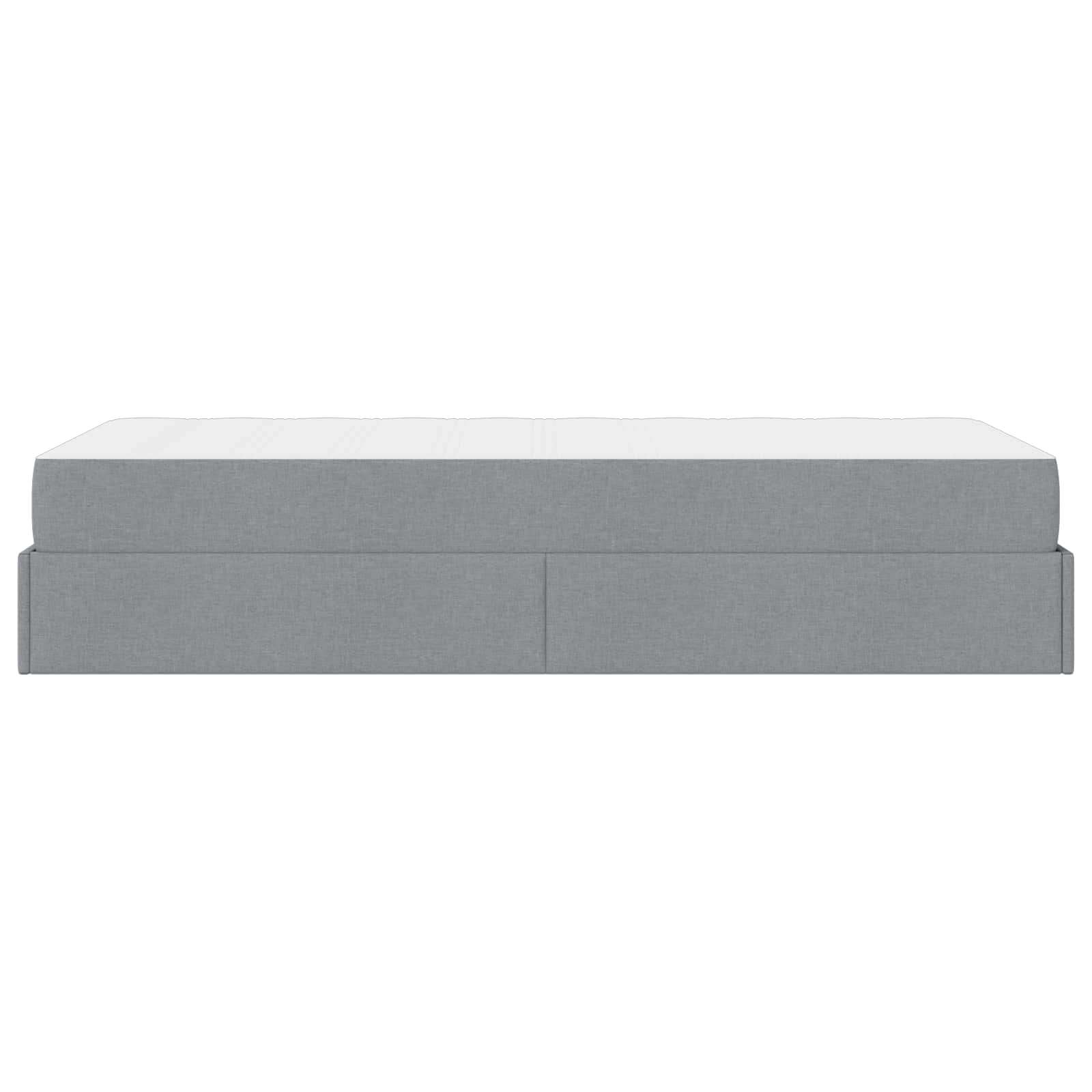 Struttura letto con materasso 2 pcs Grigio chiaro Tessuto | homemem39