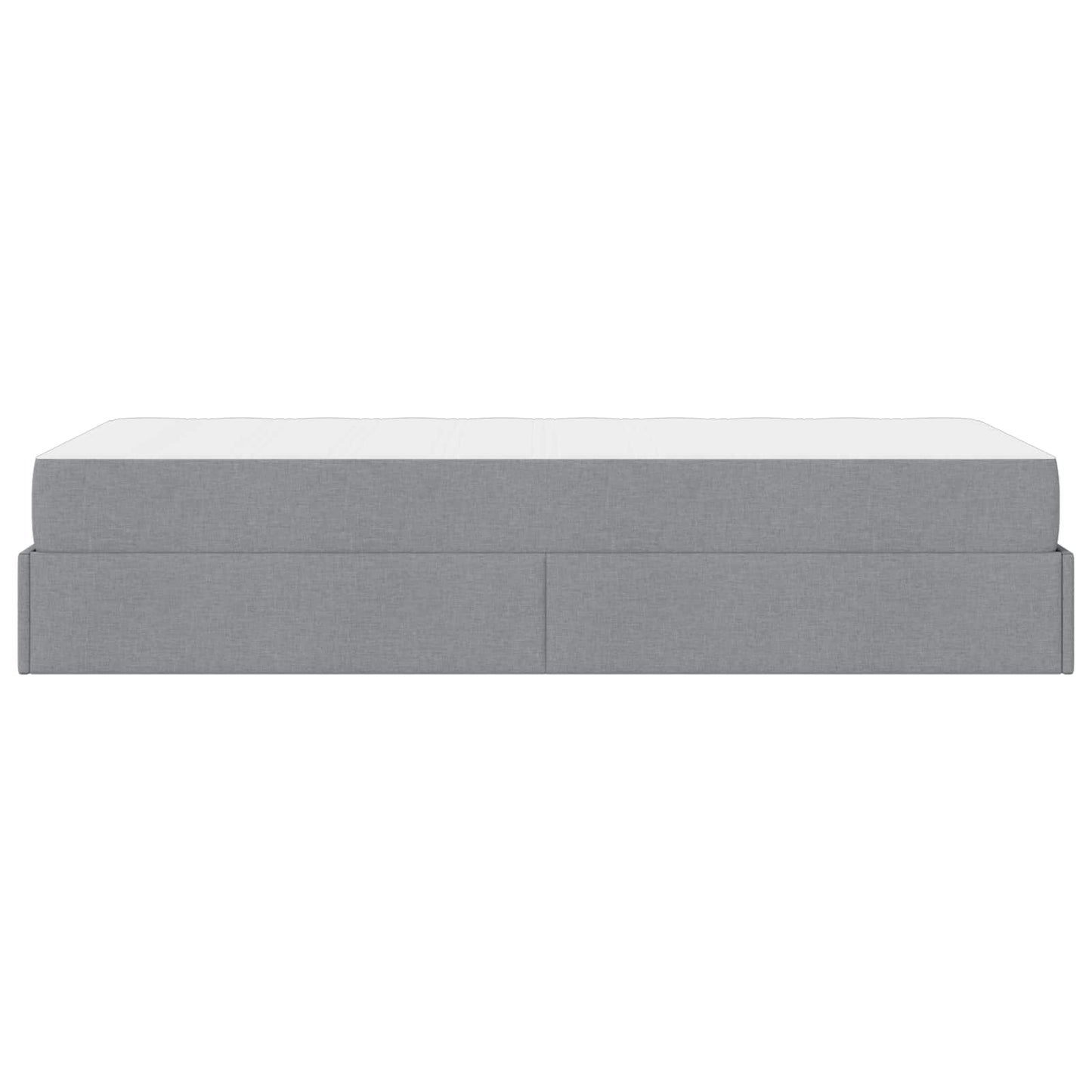 Struttura letto con materasso 2 pcs Grigio chiaro Tessuto | homemem39