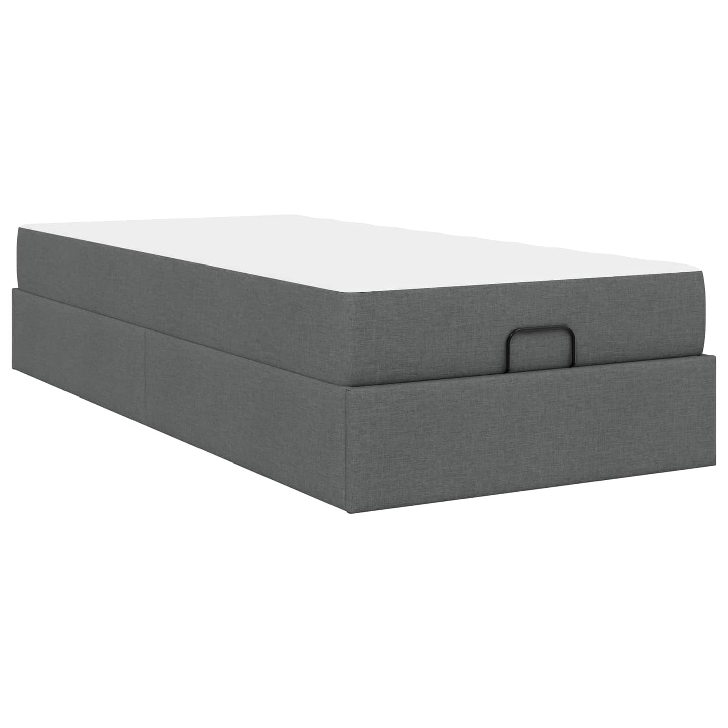 Struttura letto con materasso 2 pcs Grigio Sfumato Tessuto | homemem39