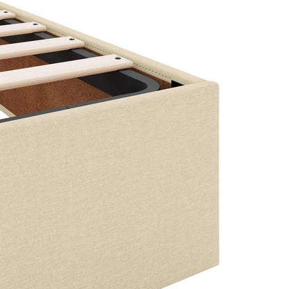 Struttura letto con materasso 2 pz Crema Tessuto | homemem39