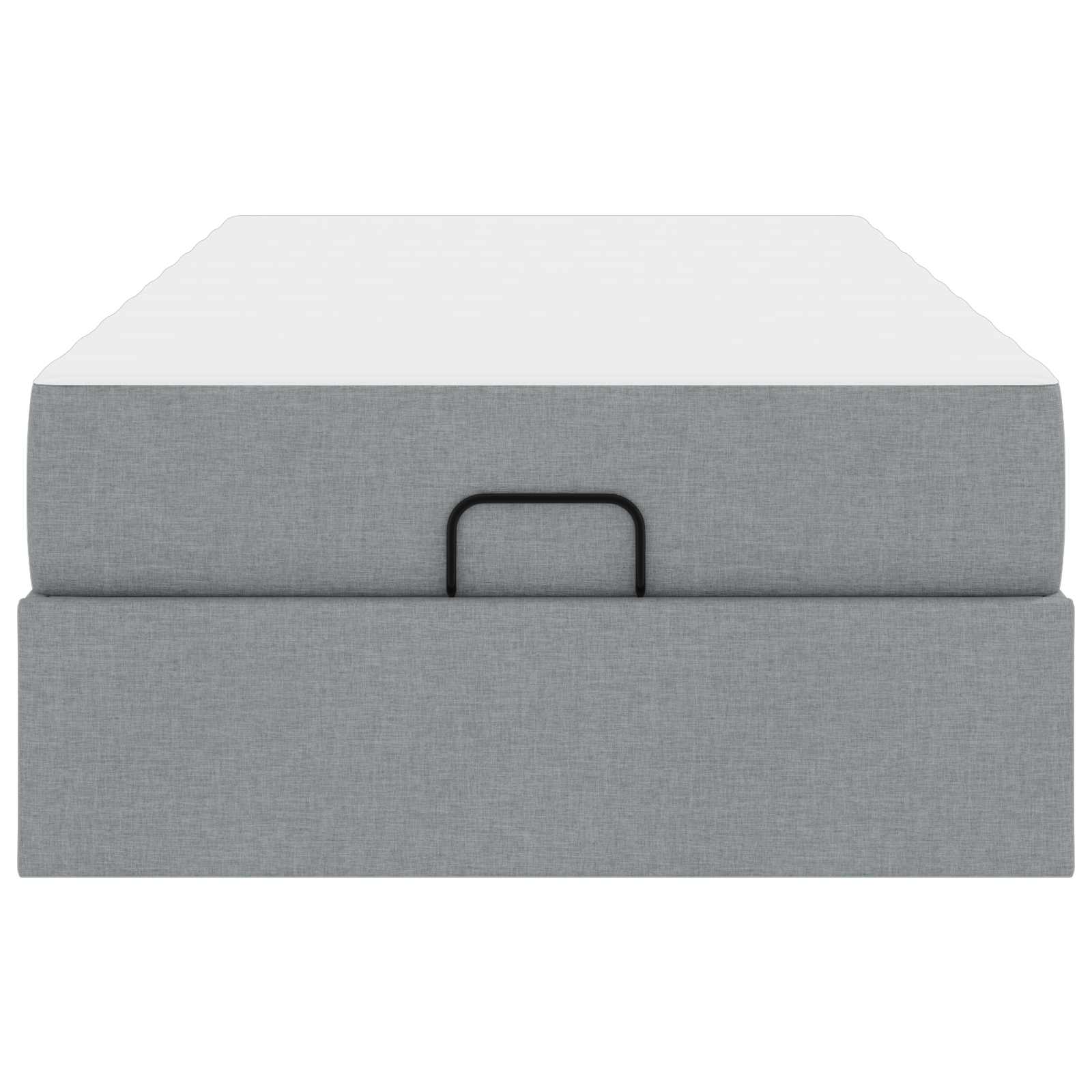 Struttura letto con materasso 2 pcs Grigio chiaro Tessuto | homemem39
