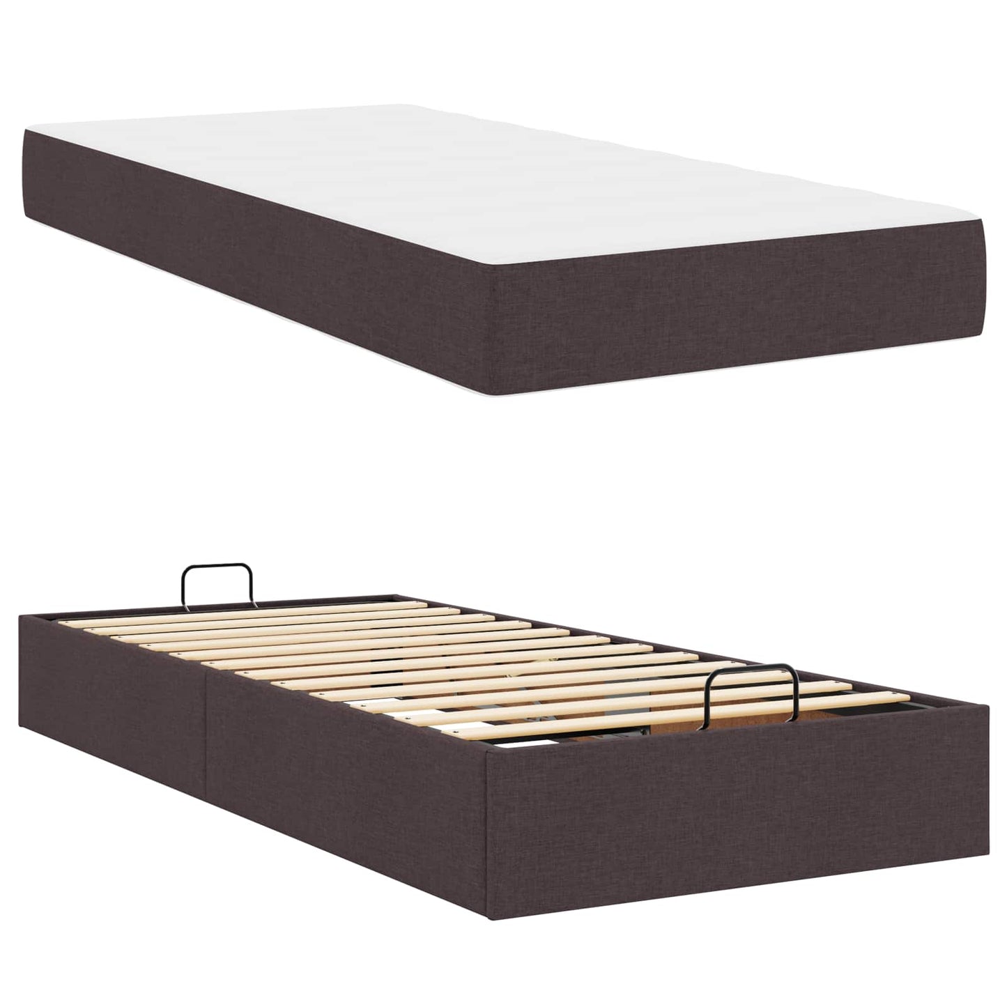 Struttura letto con materasso 2 pcs Tanno Tessuto | homemem39