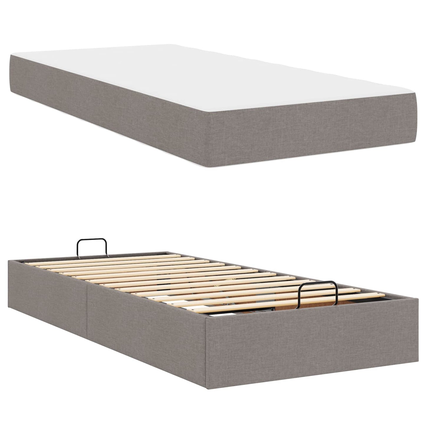 Struttura letto con materasso con materasso 2 pcs Talpa Tessuto