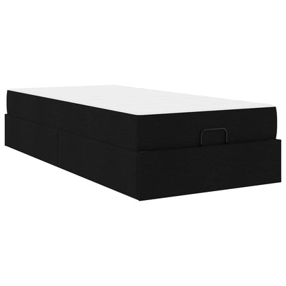 Struttura letto con materasso 2 pcs Nero Tessuto | homemem39