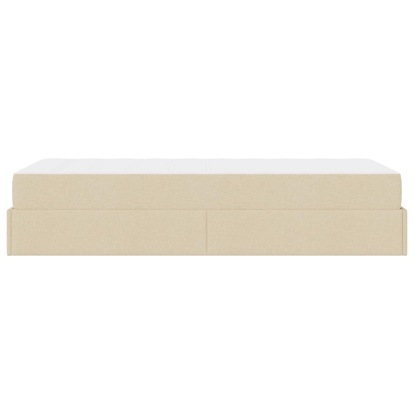 Struttura letto con materasso 2 pcs Crema Tessuto | homemem39