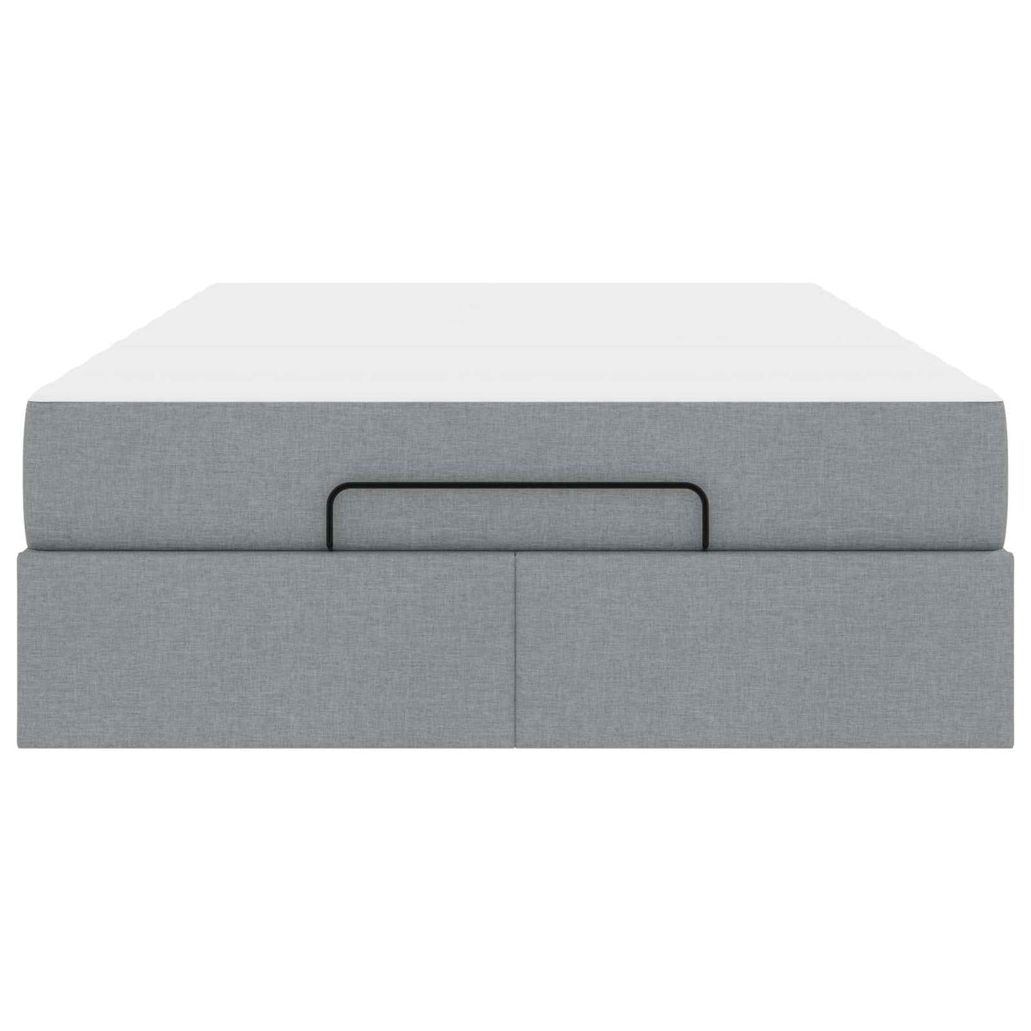 Struttura letto con materasso 2 pcs Grigio chiaro Tessuto | homemem39